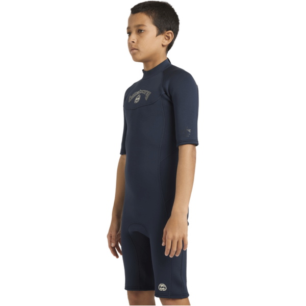 2026 Billabong Junior Absolute 2/2mm Back Zip Shorty Neopreno 24CW251601 - Navy